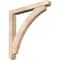 Ekena Millwork Thorton Craftsman Smooth Bracket w/ Offset Brace, Douglas Fir, 5 1/2"W x 42"D x 42"H BKT0604X42X42THR04SDF - alternate 1